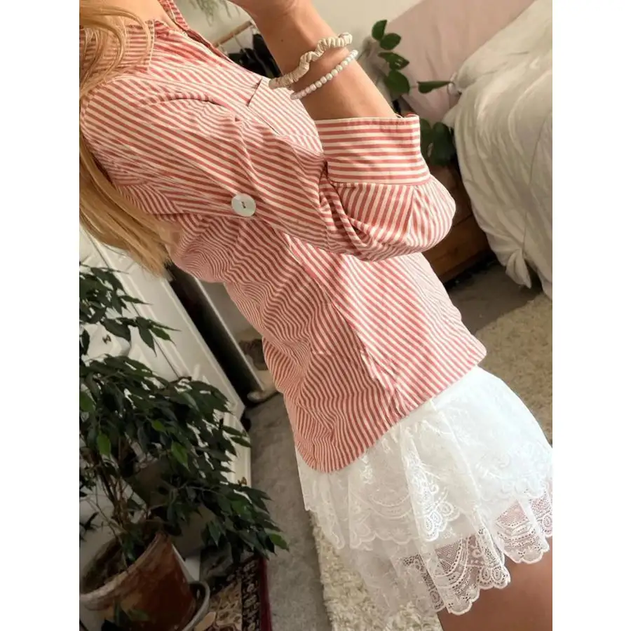 Collared Neck Button Down Shirt