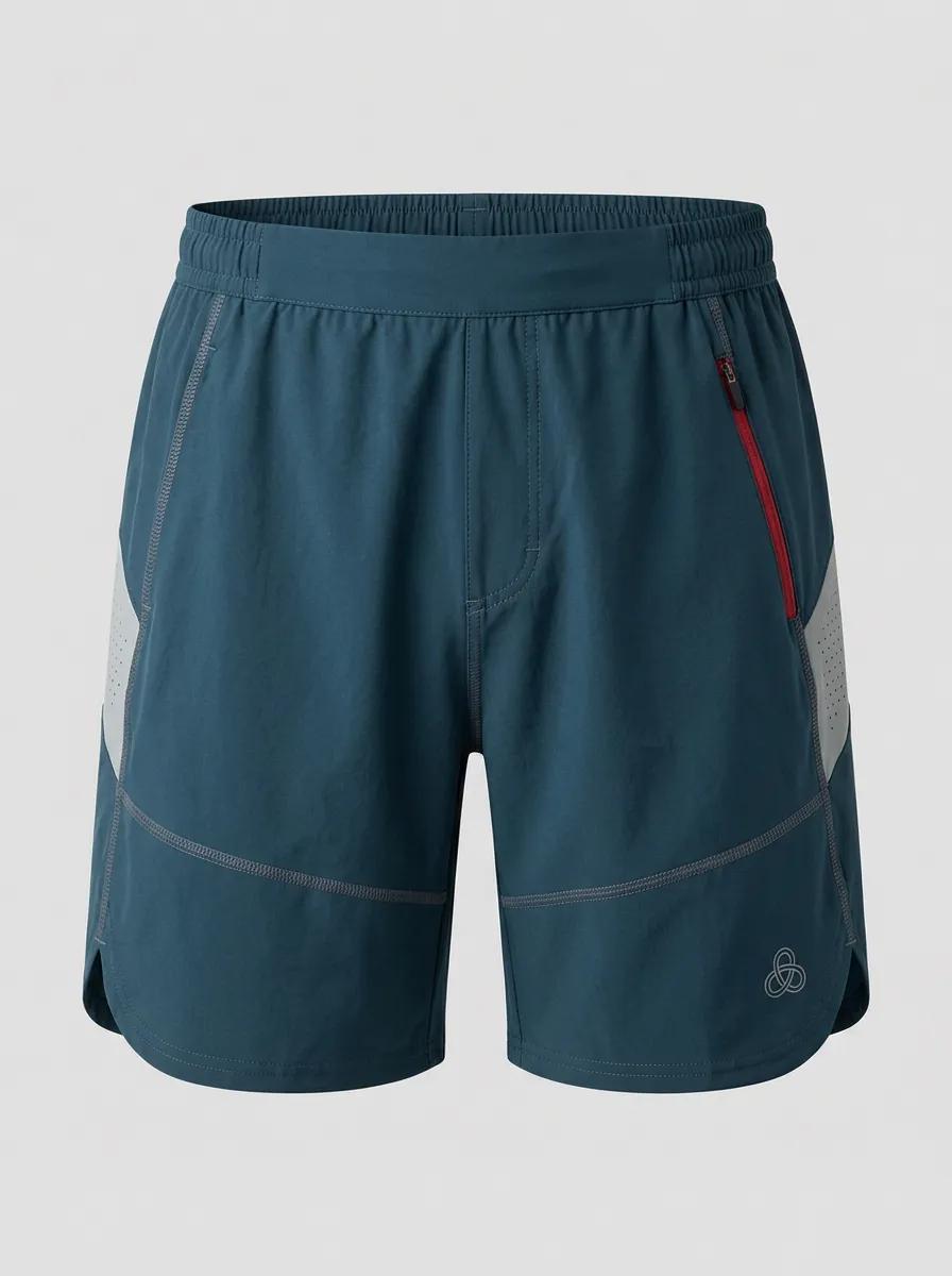 Men's Athletic Quick-Dry Breathable Zippered Running Shorts
