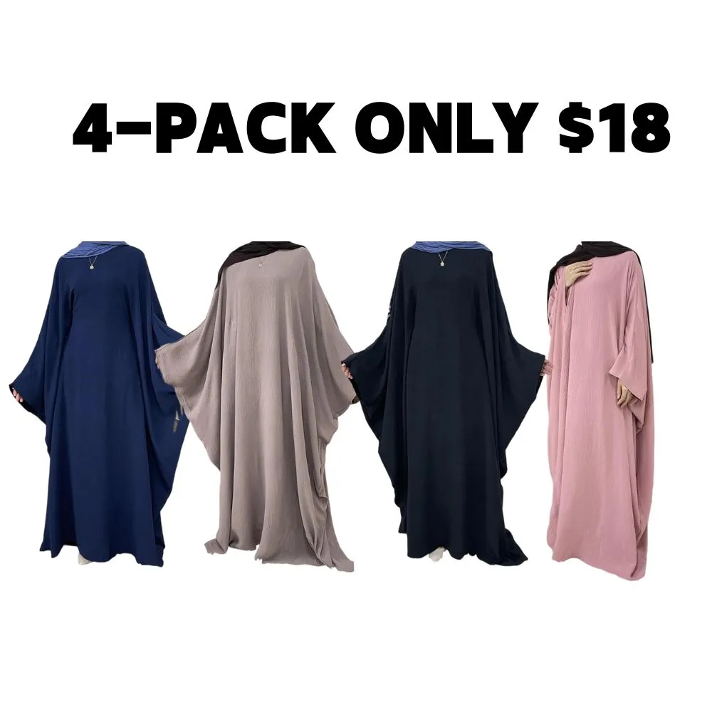 Women's Solid Color Maxi Abaya, Modesty Round Neck Long Sleeve Dress for Daily Wear, Ladies Muslim Islamic Clothing for All Seasons, Dresses for Women, Loose Abayas