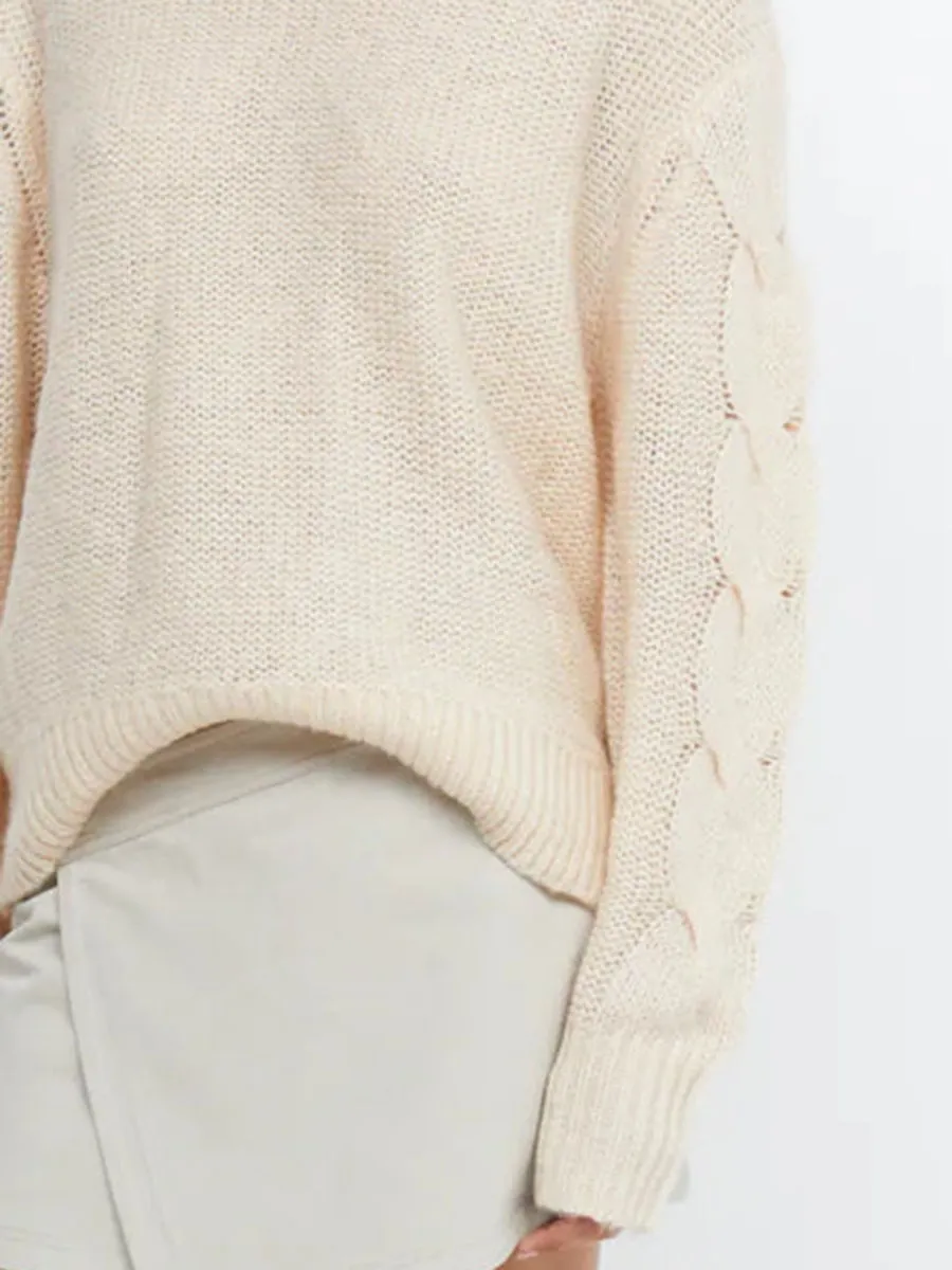 MOCK NECK KNIT JUMPER