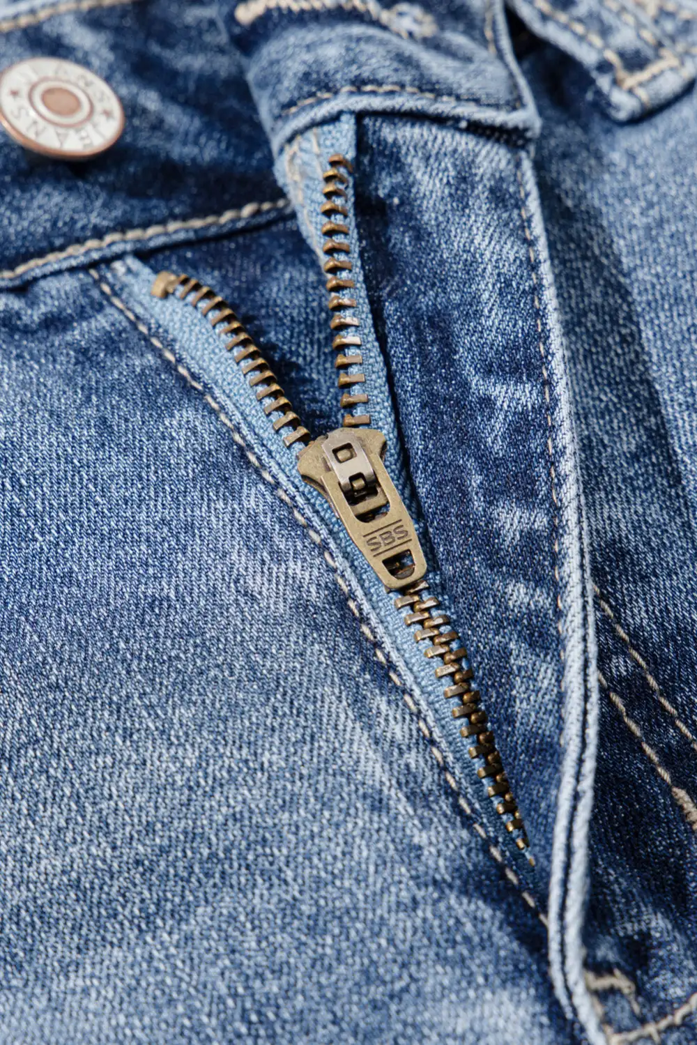 High Rise Ripped Distressed Hem Flared Jeans
