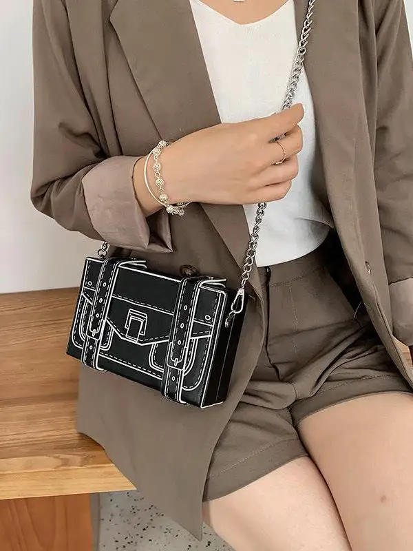 Original Stylish Cartoon Printed Contrast Bag