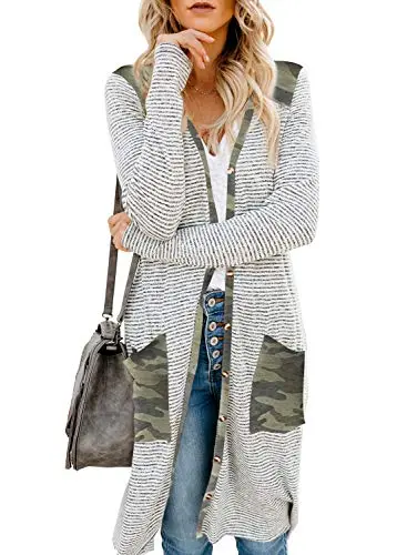 Womens2022FashionCasualOpenFrontPrintedCardigansSweatersThinCoatsJacketsOuterwear