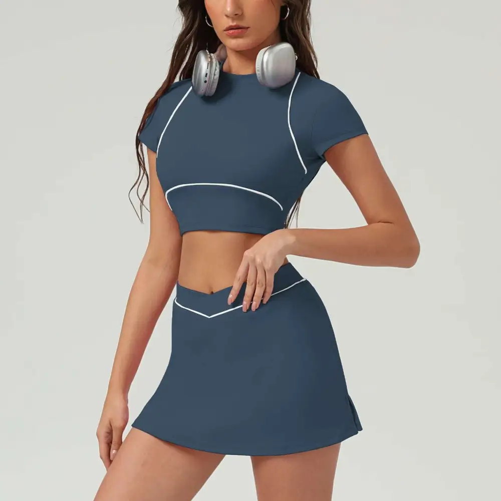 Quick-Dry Tennis Top, Trousers and Skort Active Set