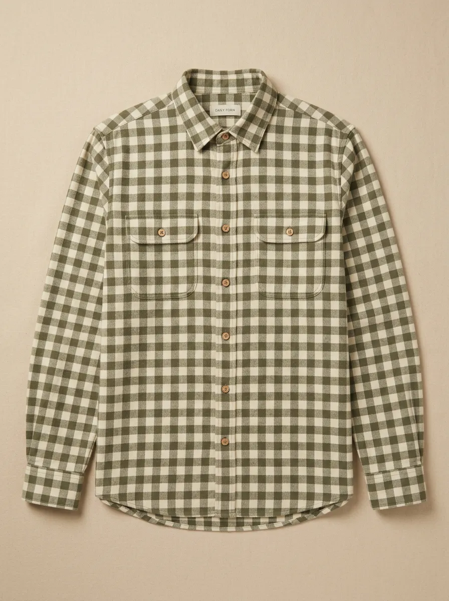 Refined Design Plaid Long-Sleeve Men's Long-Sleeve Shirt