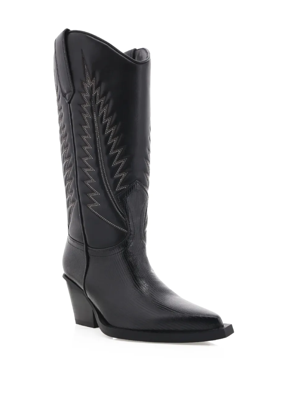 Classic Western Cowboy Pointed-Toe Knee-High Boots