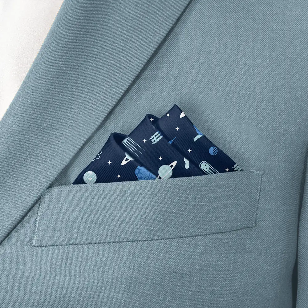 Versatile Elegant Space Motif Pocket Square