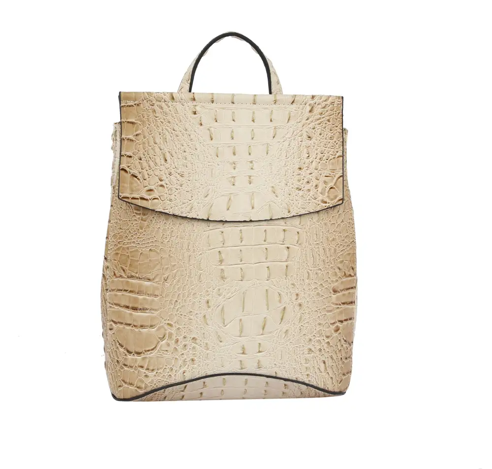Croc Texture Shoulder Backpack