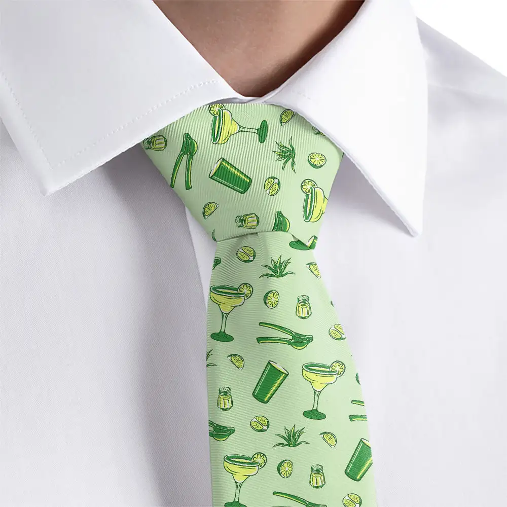 Refined Cocktail Motif Necktie