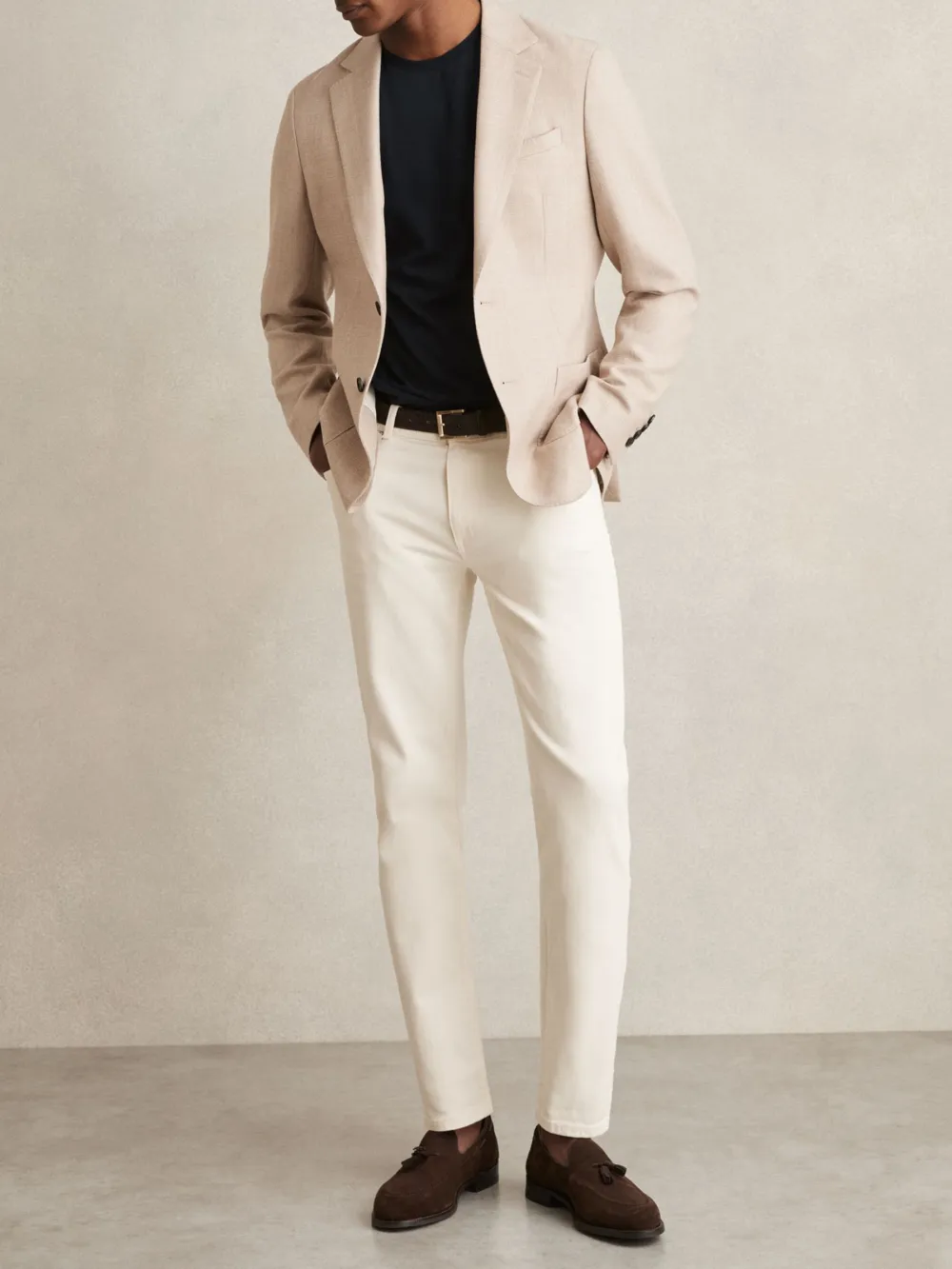 Men's Soft Cotton Three-Piece Suit