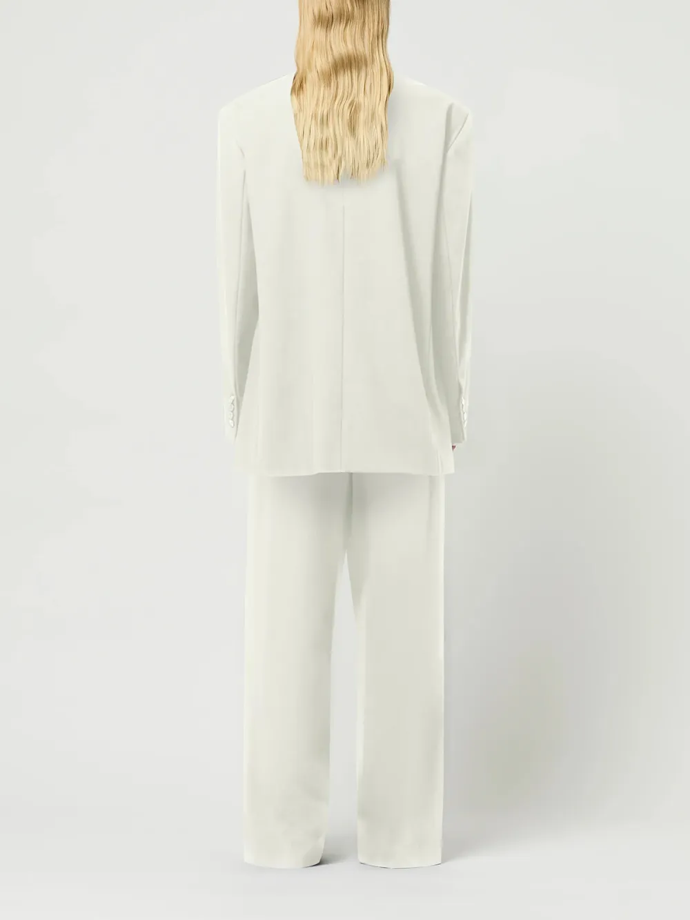 Oversized Style Blazer White