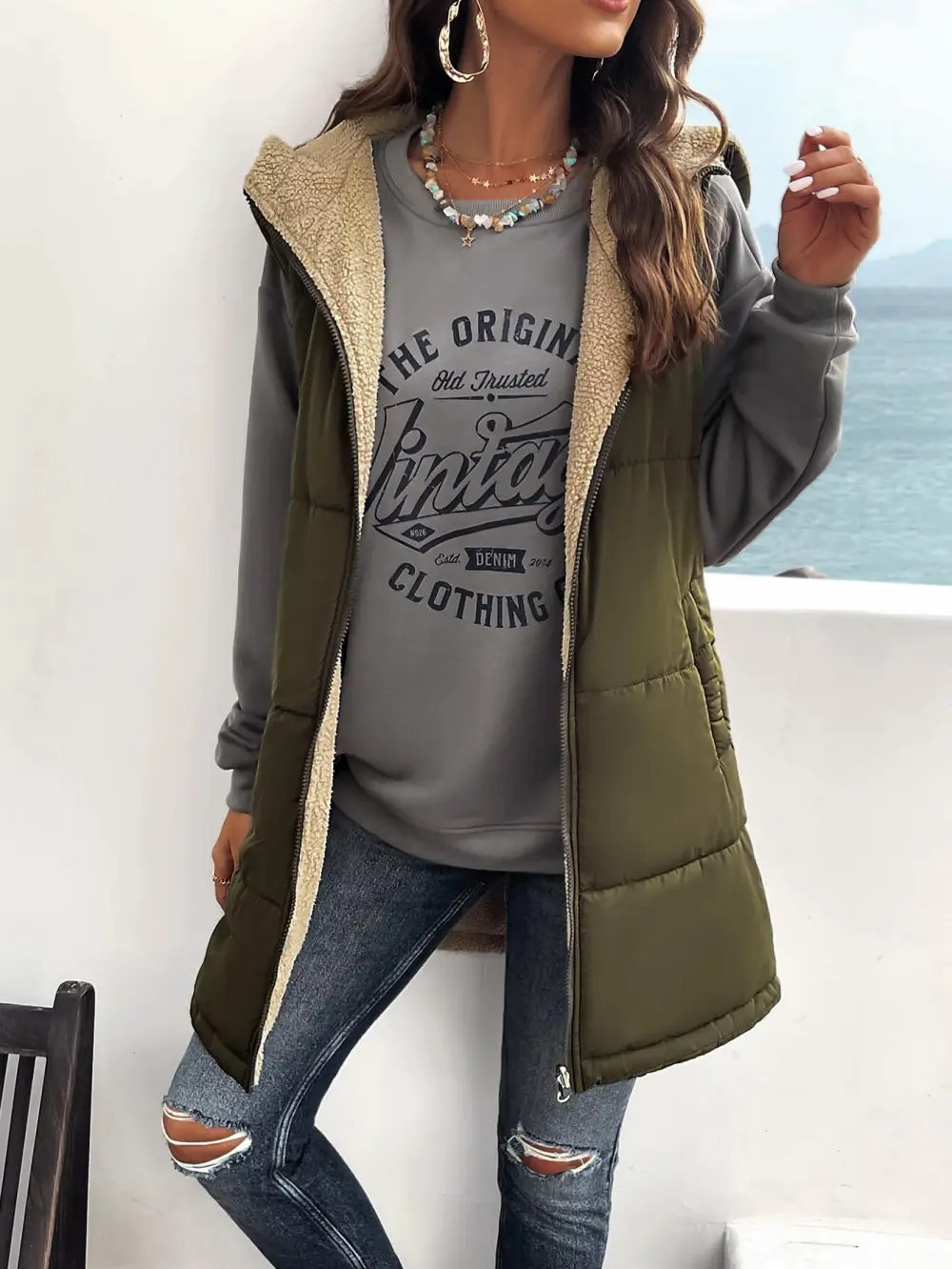Classic Hooded Puffer Vest
