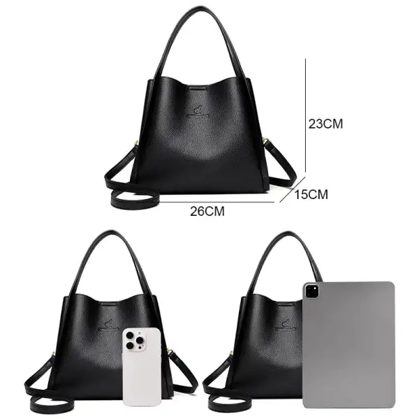Modern Soft Zip-Top Shoulder Bag
