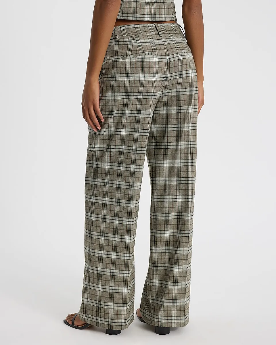 Plaid Blazer Vest + Plaid Relaxed Trouser Pant