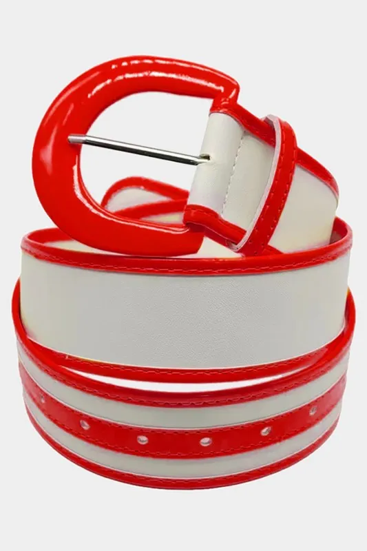 Wide Contrast Trim Belt