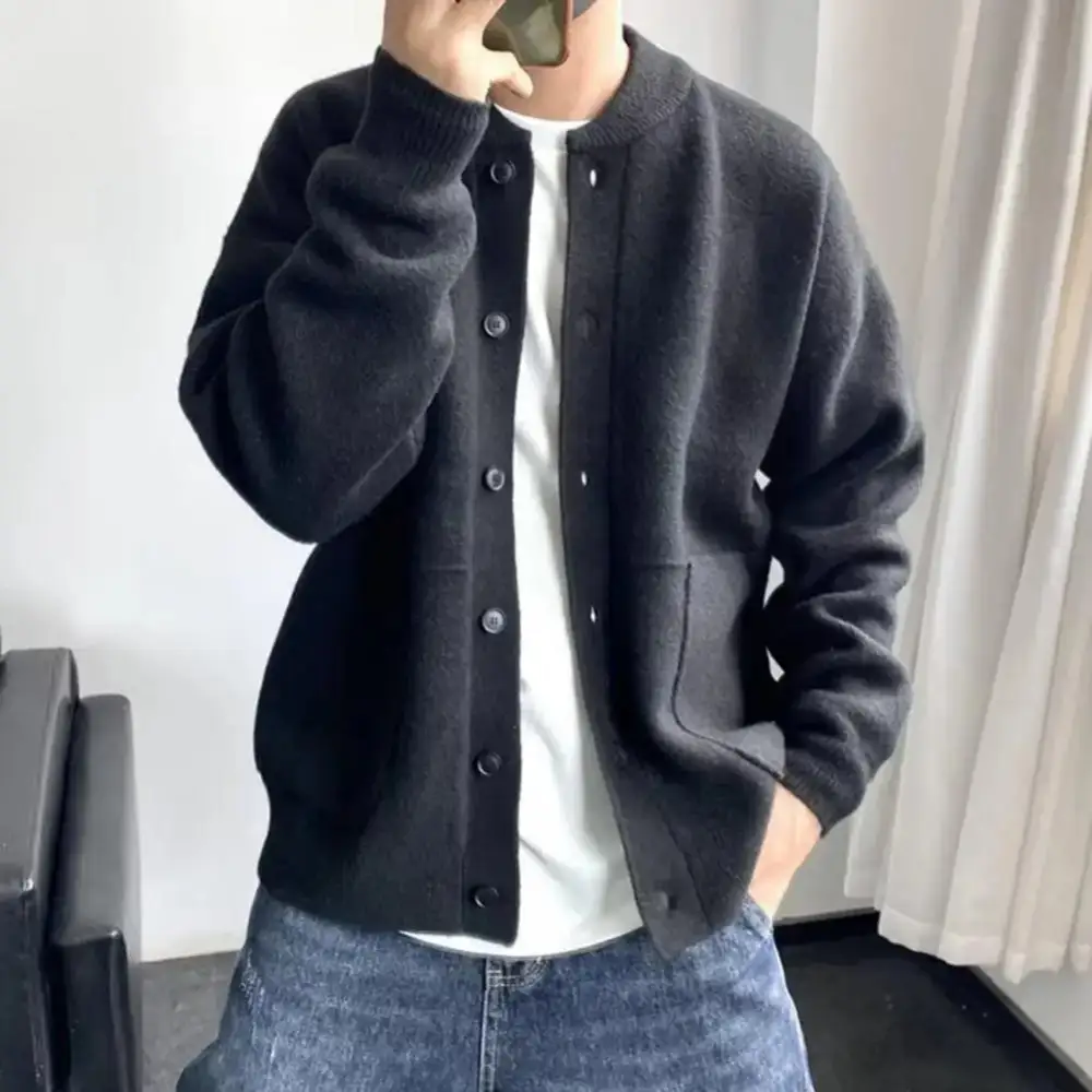 Handmade Oversized Balloon-Sleeve Cardigan