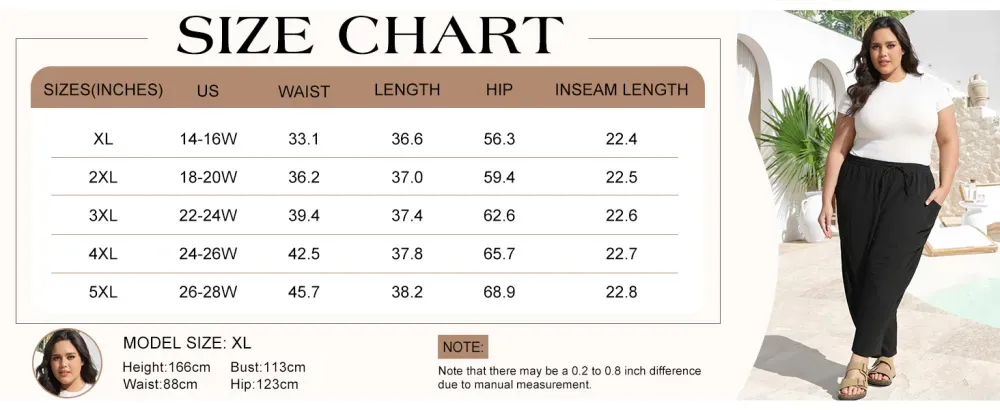 Women’s Linen Blend Wide Leg Pants