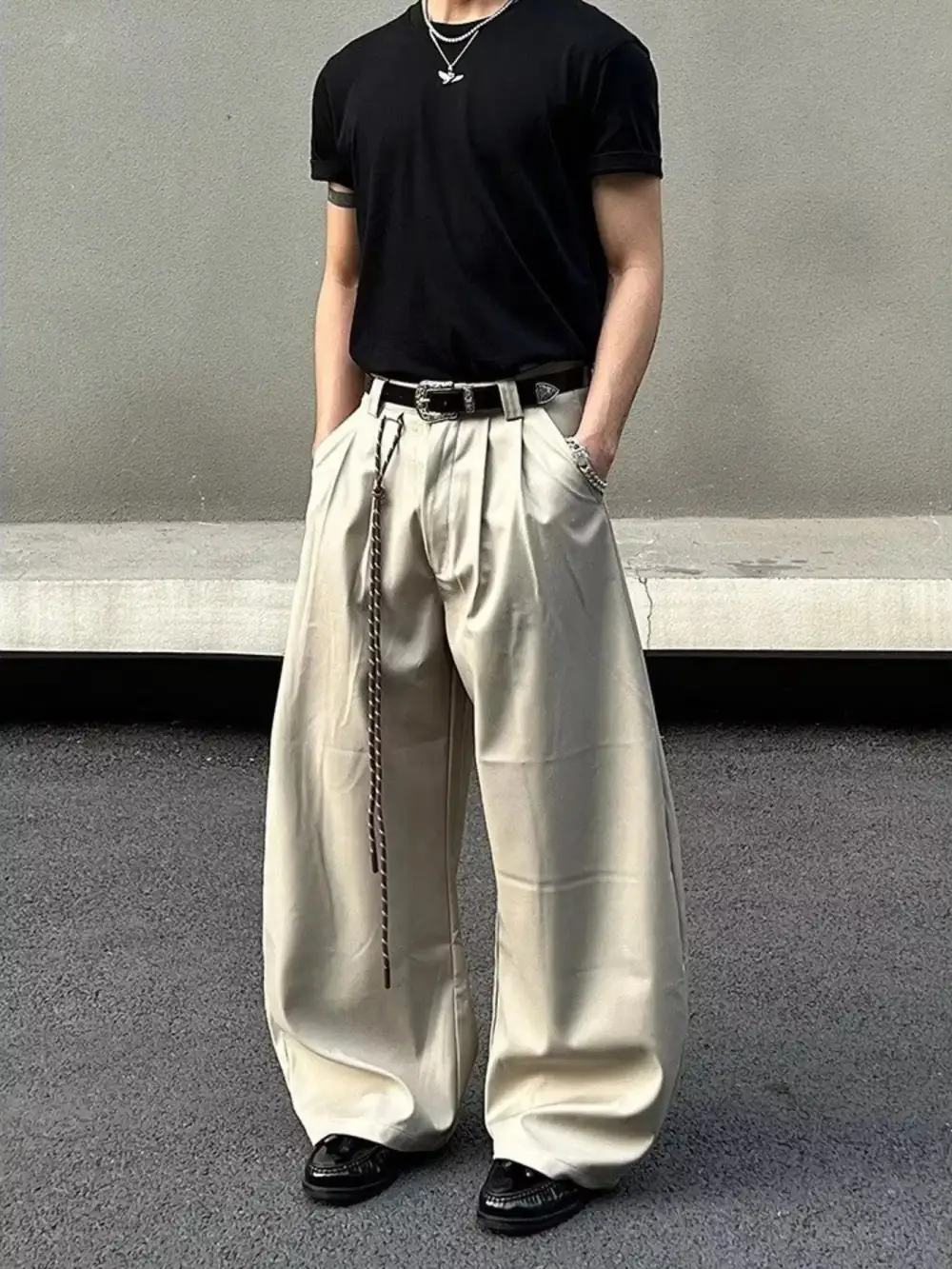 Modern Men's Wide Leg Pants