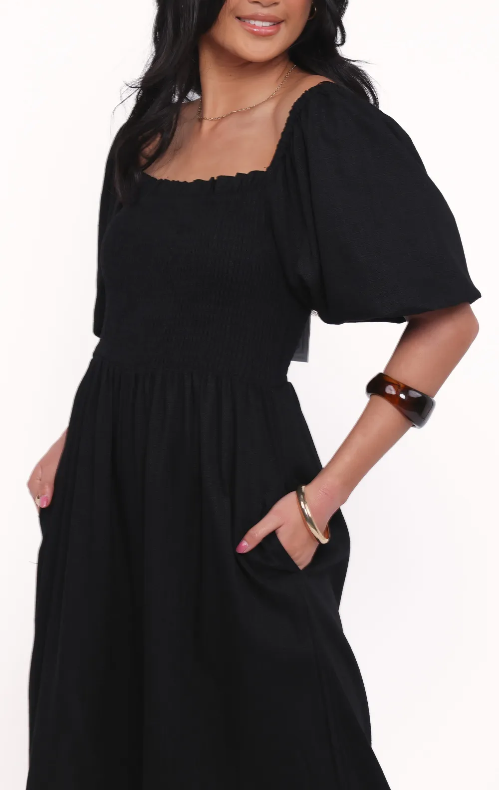 Wide-Leg Pocket Short-Sleeve Linen Jumpsuit