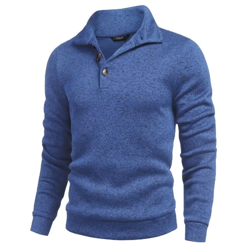 🧶 Men's Fitted Long Sleeve Pullover Sweater