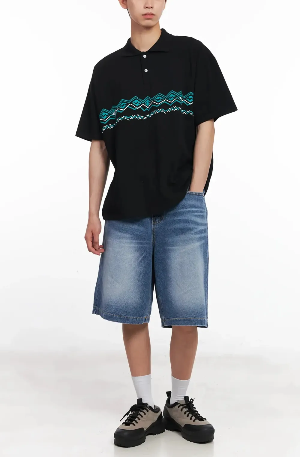 Men's Casual-Fit Denim Shorts