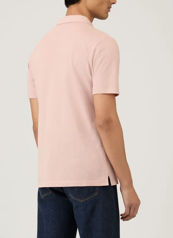 Minimal Everyday Slim Fit Mesh Cotton Short Sleeve Polo Shirt
