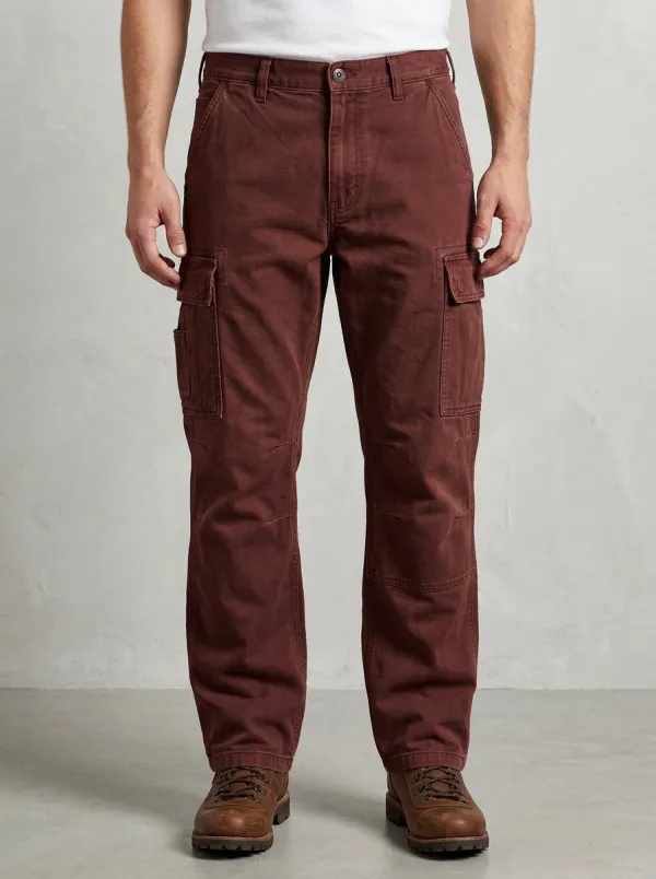 Men's Outdoor Tactical Olive Green Multi-Pocket Cargo Pants