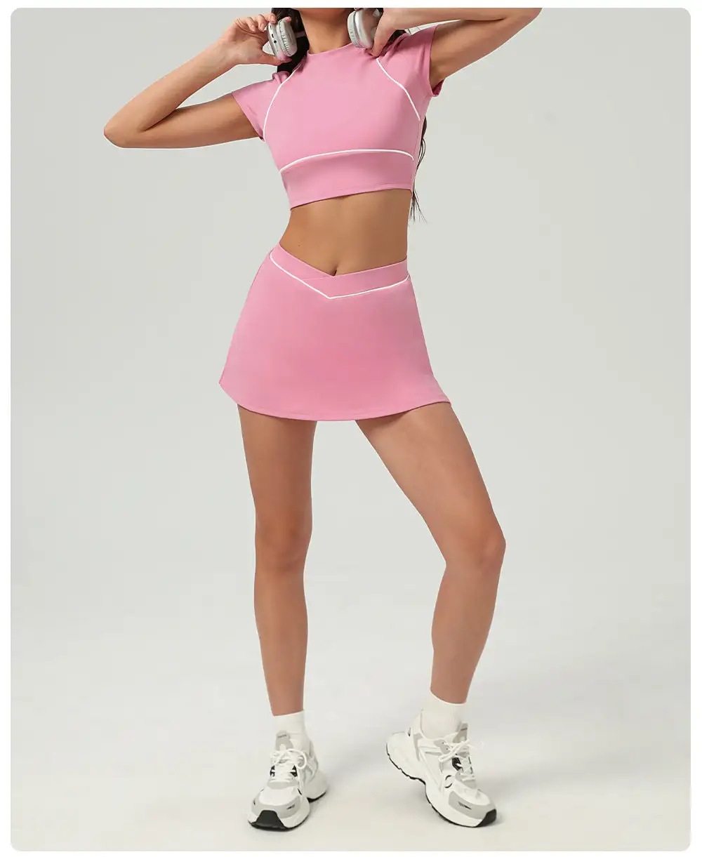 Quick-Dry Tennis Top, Trousers and Skort Active Set