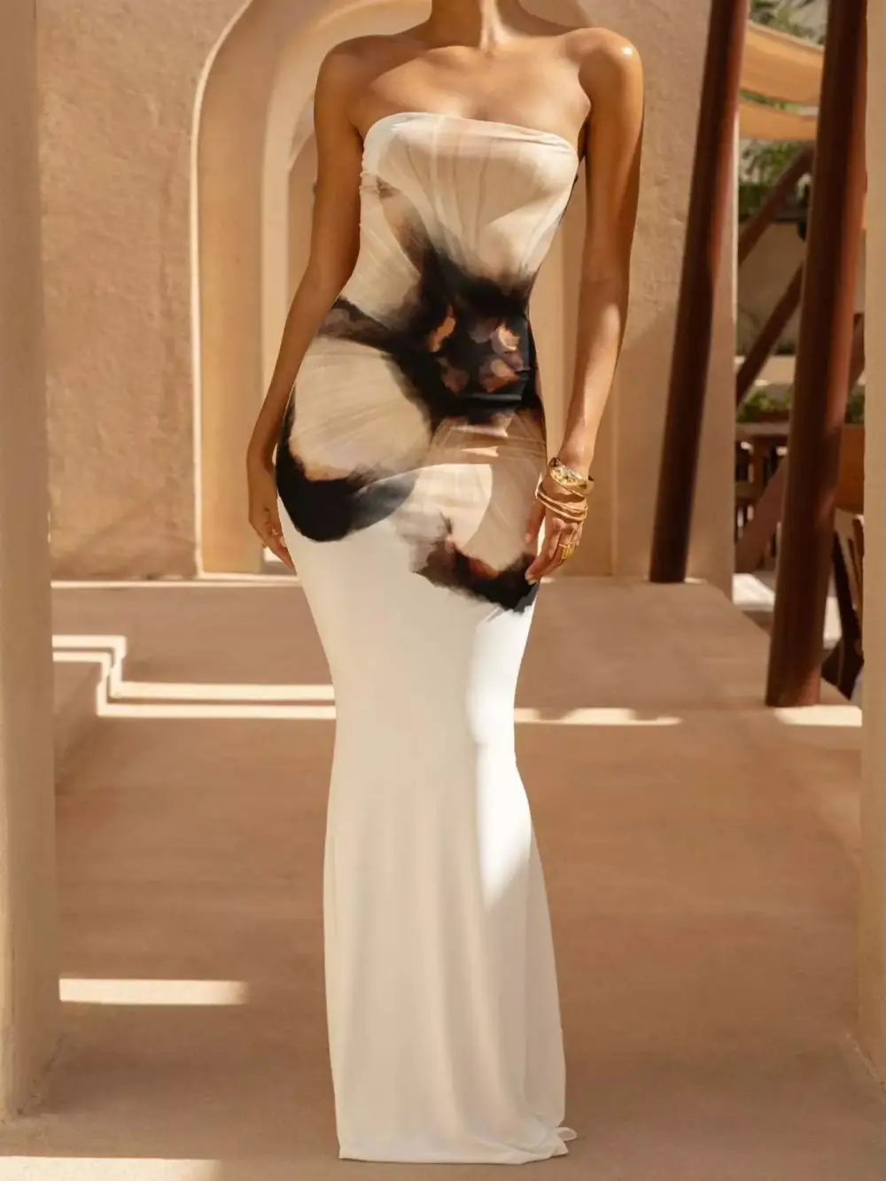 Smooth Finish Tube Maxi Dress