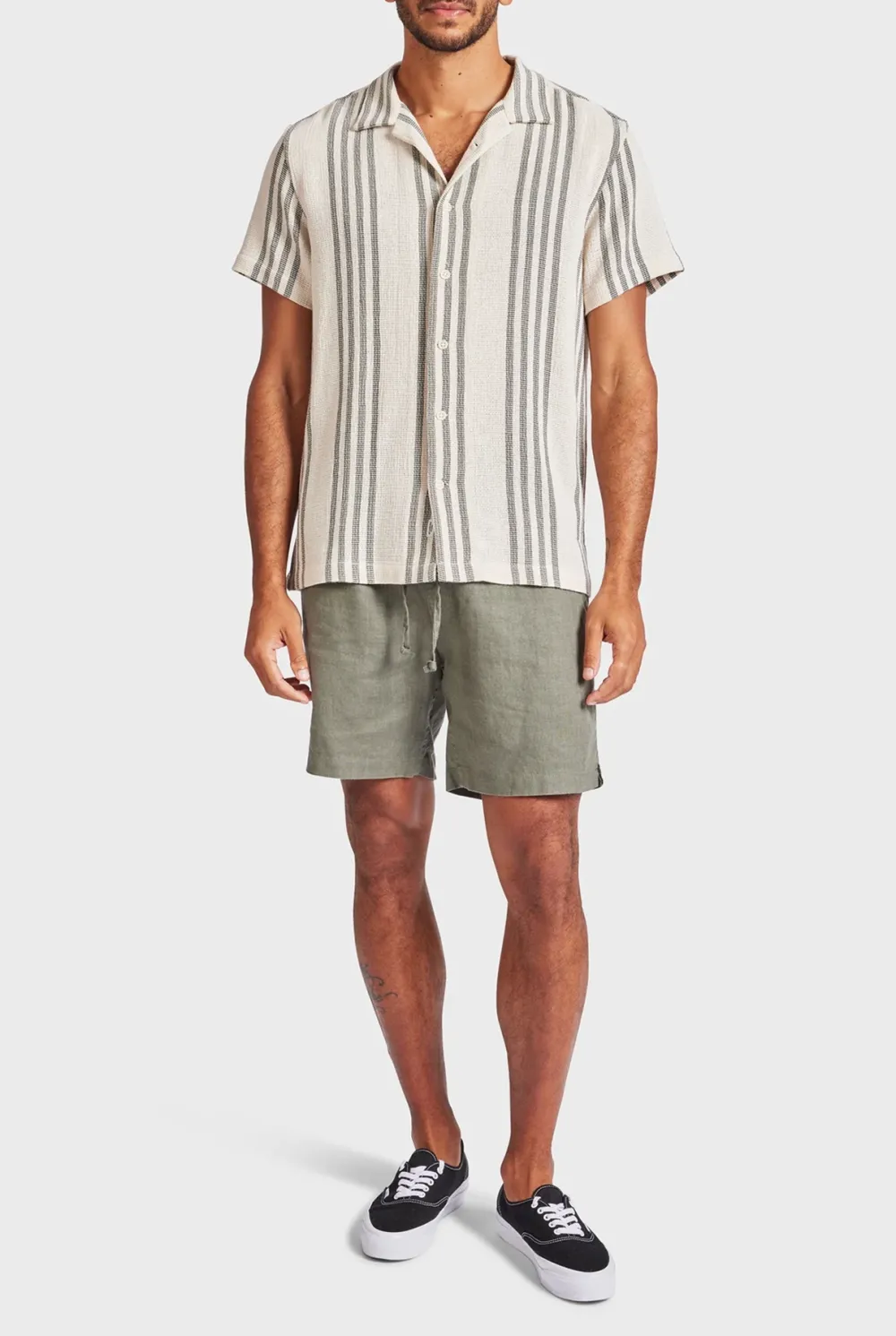 Bluegrass Linen Elastic Waist Short