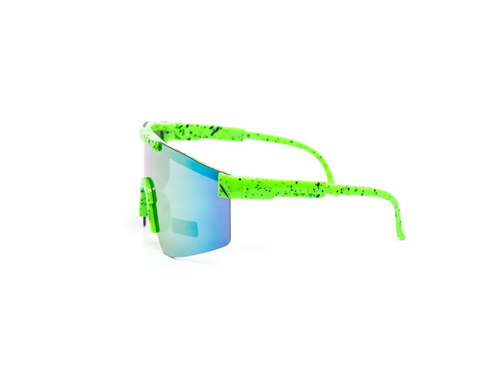 12-Pack Kids Oversized Sport Rimless Burnt Mirror Sunglasses
