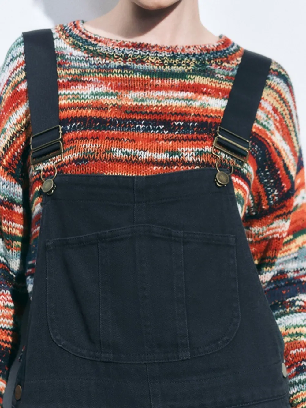 Vintage Wide-Leg Overalls with Pockets