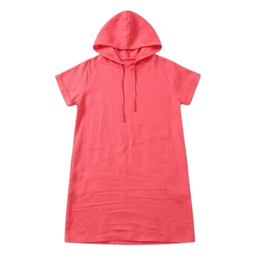 Airy Hoodie Midi Dress
