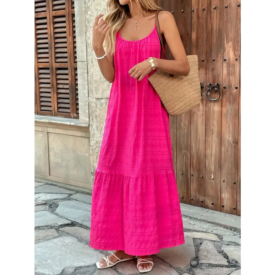 Scoop Neck Cami Maxi Dress