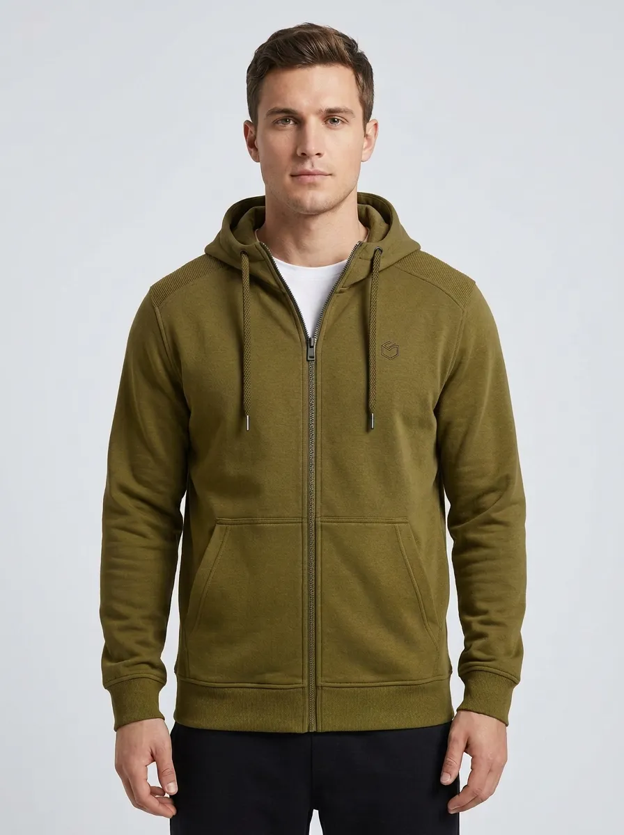 Everyday Minimalist Zip-Up Style Men's Sport Jacket