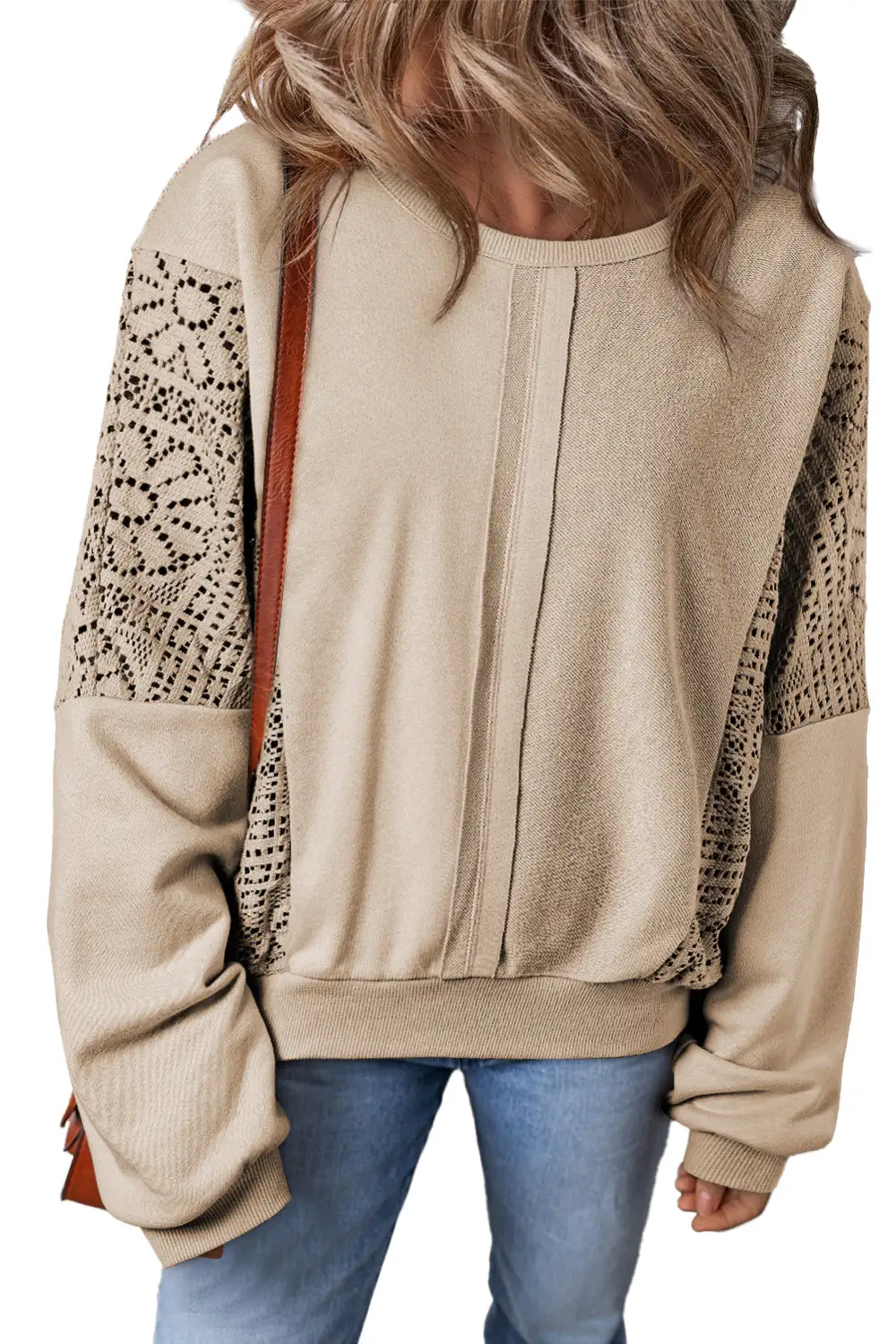 Ribbed Exposed Seam Sweatshirt