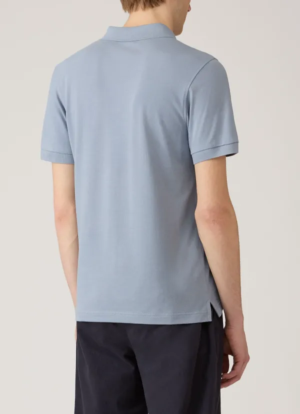 Essential Everyday Slim Fit Cotton Pique Short Sleeve Polo Shirt