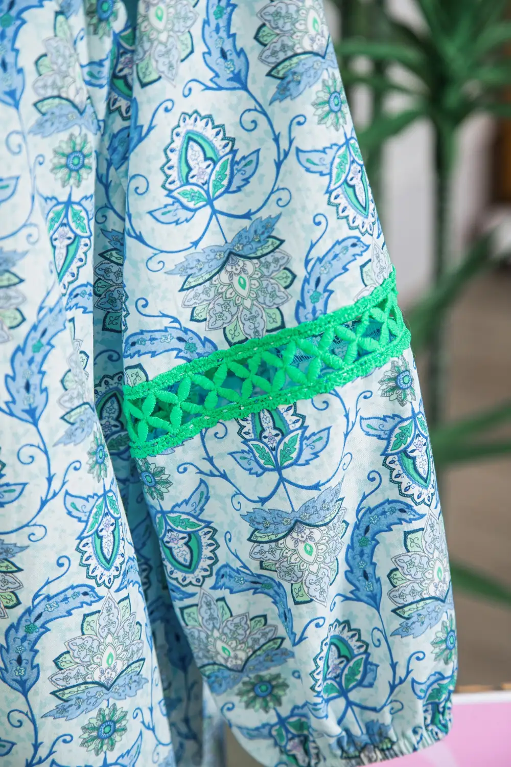Patchwork Paisley Print Mini Dress