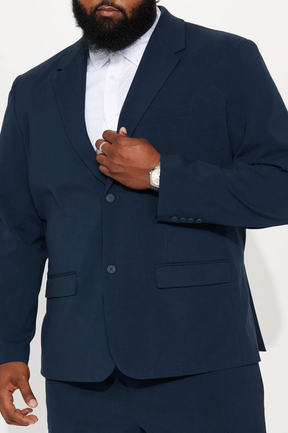 Stretch Suit Jacket - Burgundy