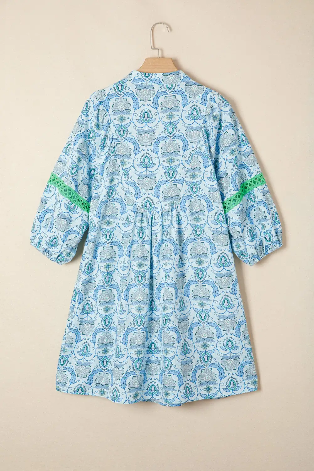 Patchwork Paisley Print Mini Dress