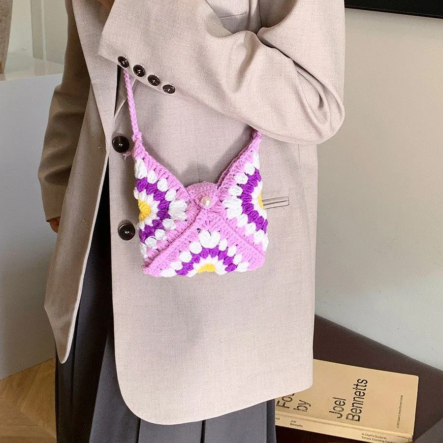 Floral Woven Everyday Tote Bag