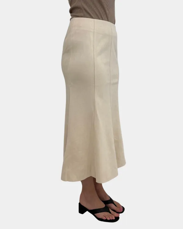 Suede Midi Skirt
