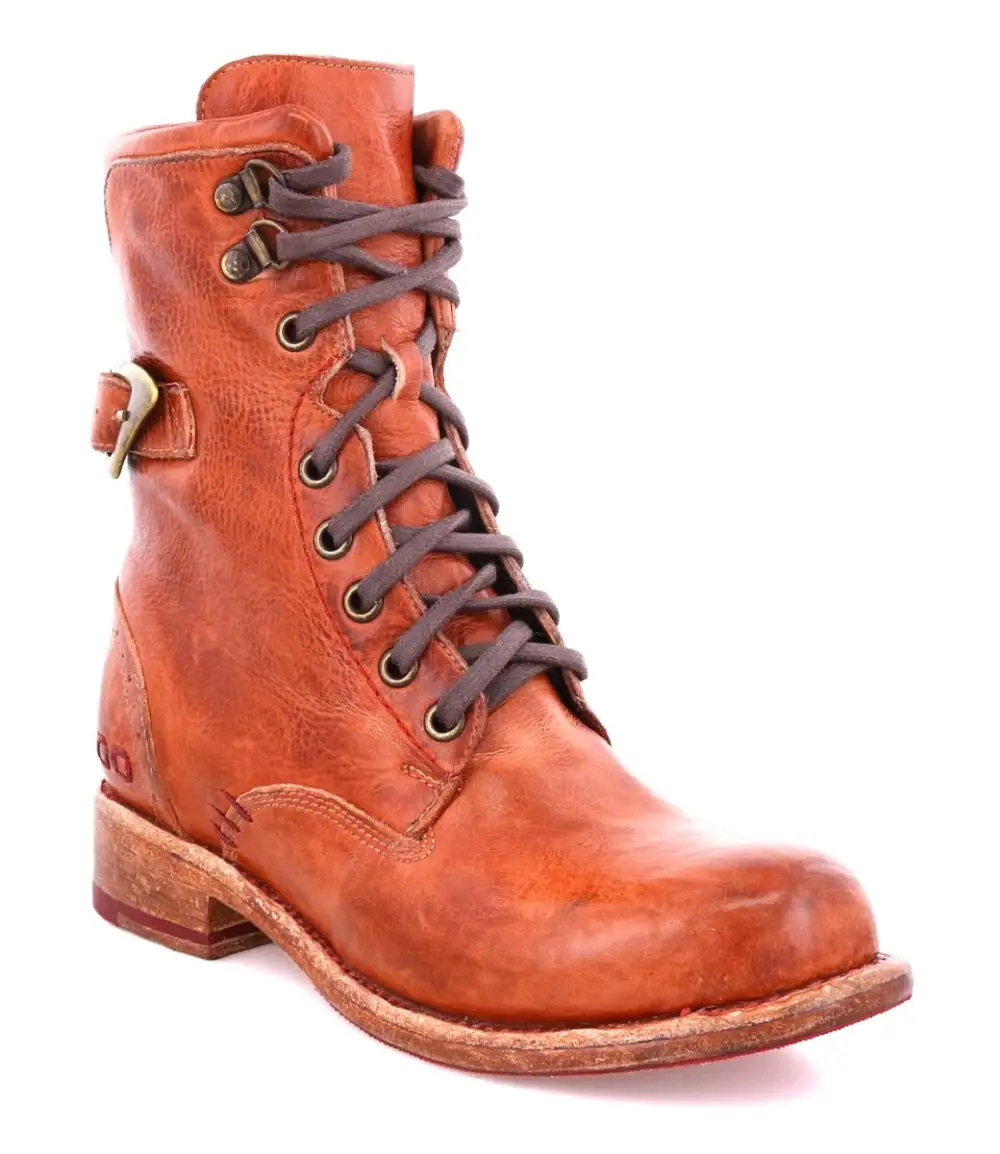 Wingtip Lace-Up Combat Boots