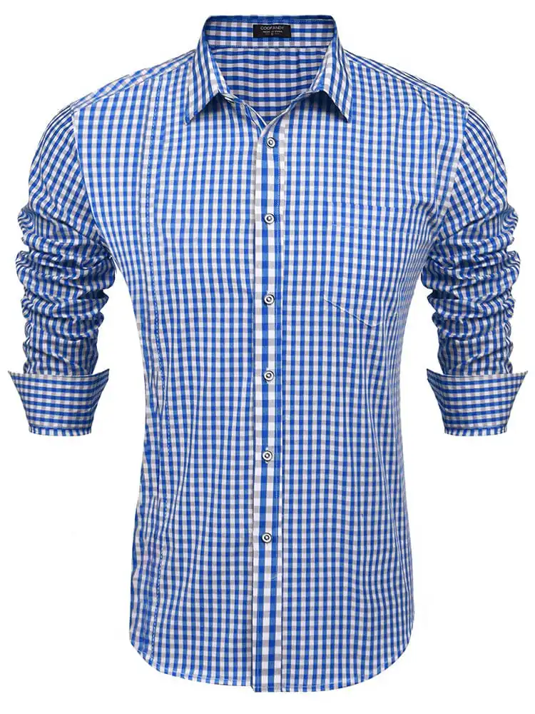 Casual Elegant Chequered Shirt Jeans