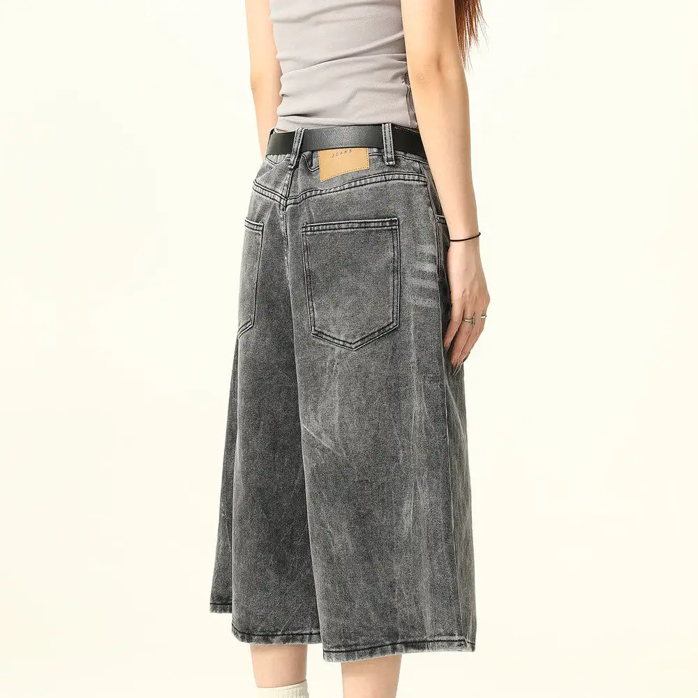 Streetwear Distressed Denim Shorts