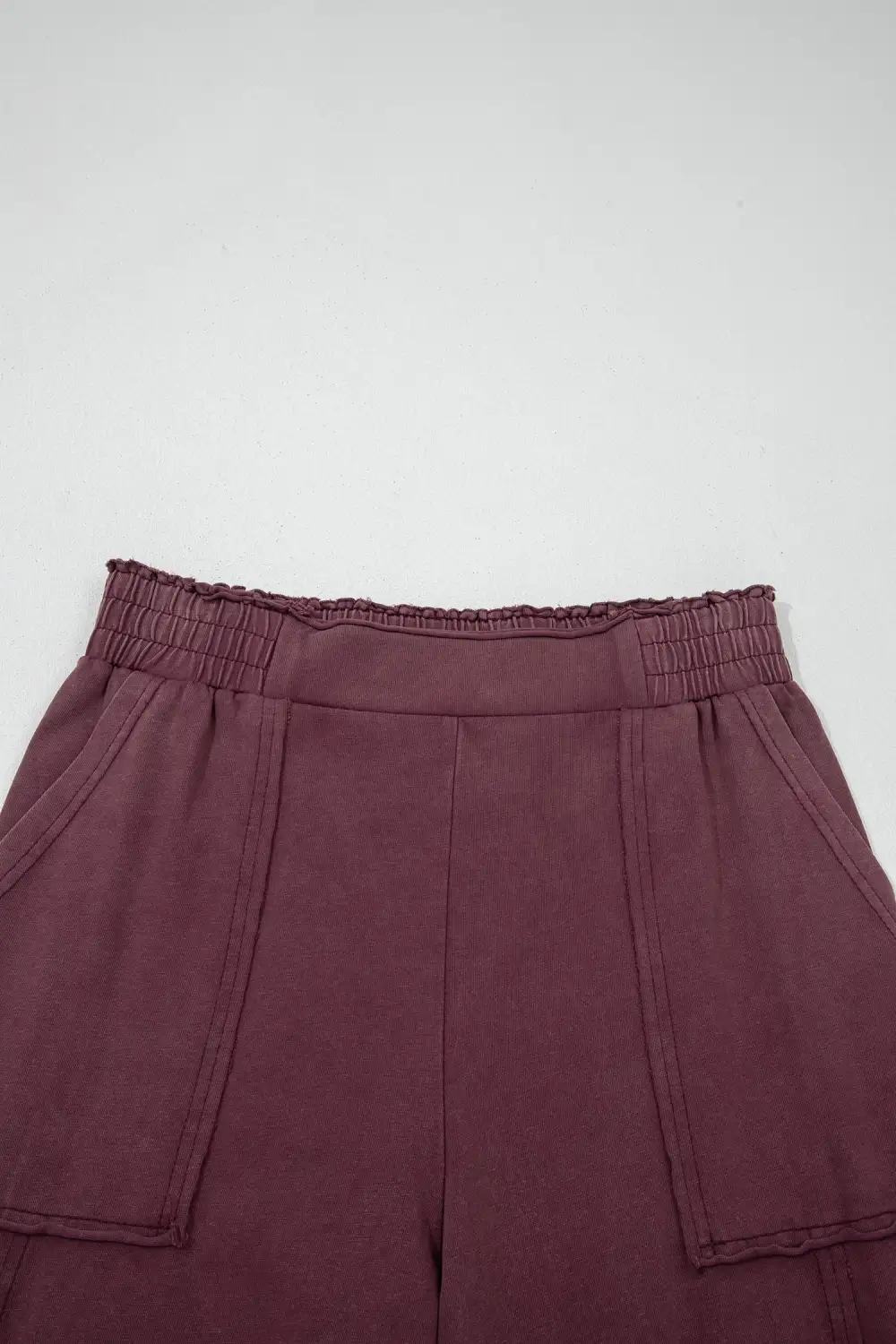 Pocketed Cargo-Detail Utility Mineral-Wash Sweatpants