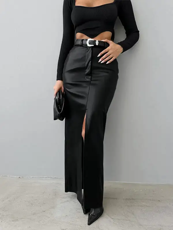 Relaxed Tailored Fitted Skirt