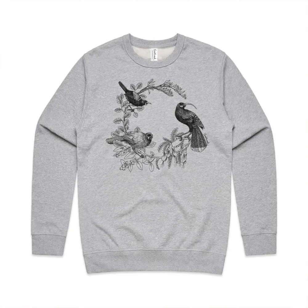 Fashion art backpack bird pattern versatile casual sportswear shirt