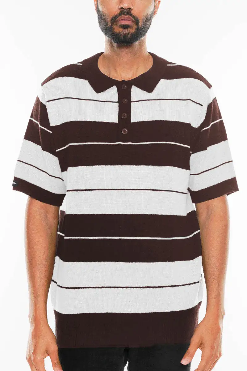 Side Striped Polo Shirt