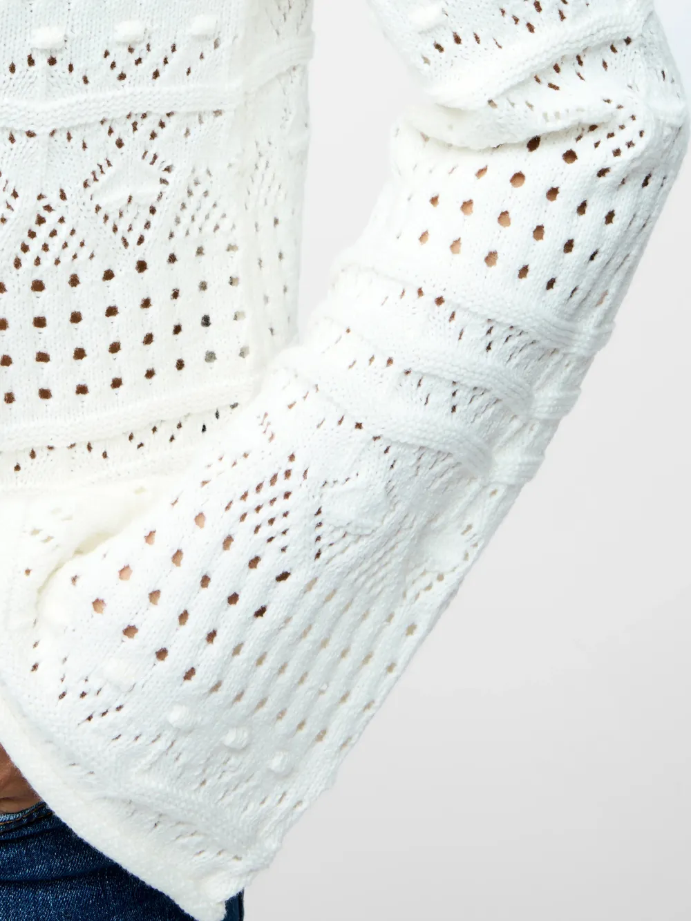 Elegant Art Open Knit Sweater